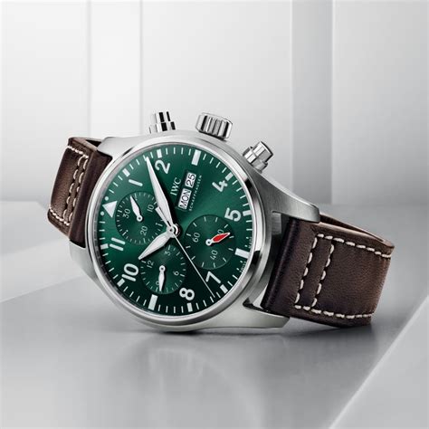 iwc grünes zifferblatt|IWC Pilot's Watch grünes Zifferblatt Herrenuhr .